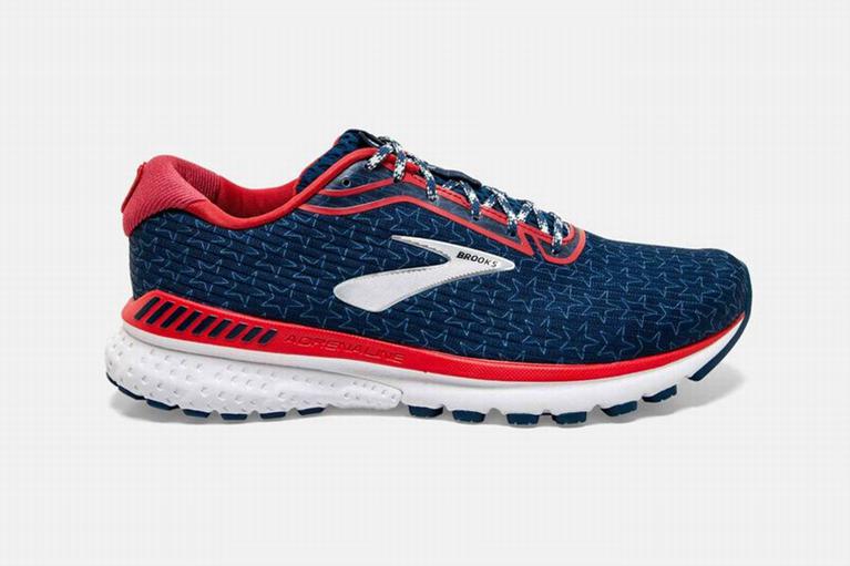 Brooks Adrenaline GTS 20 Mens Road Running Shoes - Red/White - Indonesia (TBQI-23985)